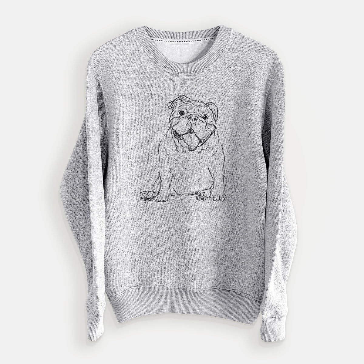 Tank the English Bulldog - Knit Sweatshirt