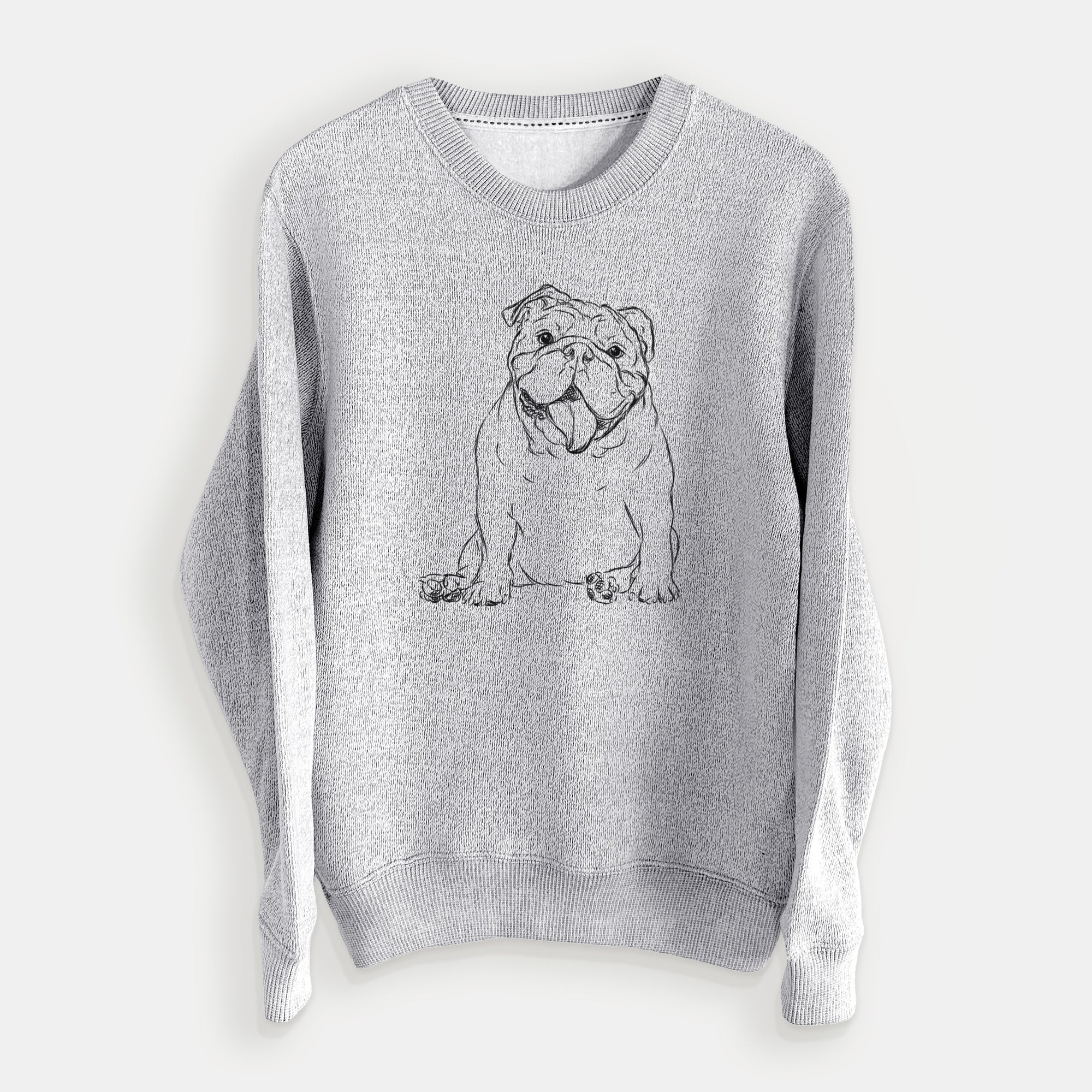 Tank the English Bulldog - Knit Sweatshirt