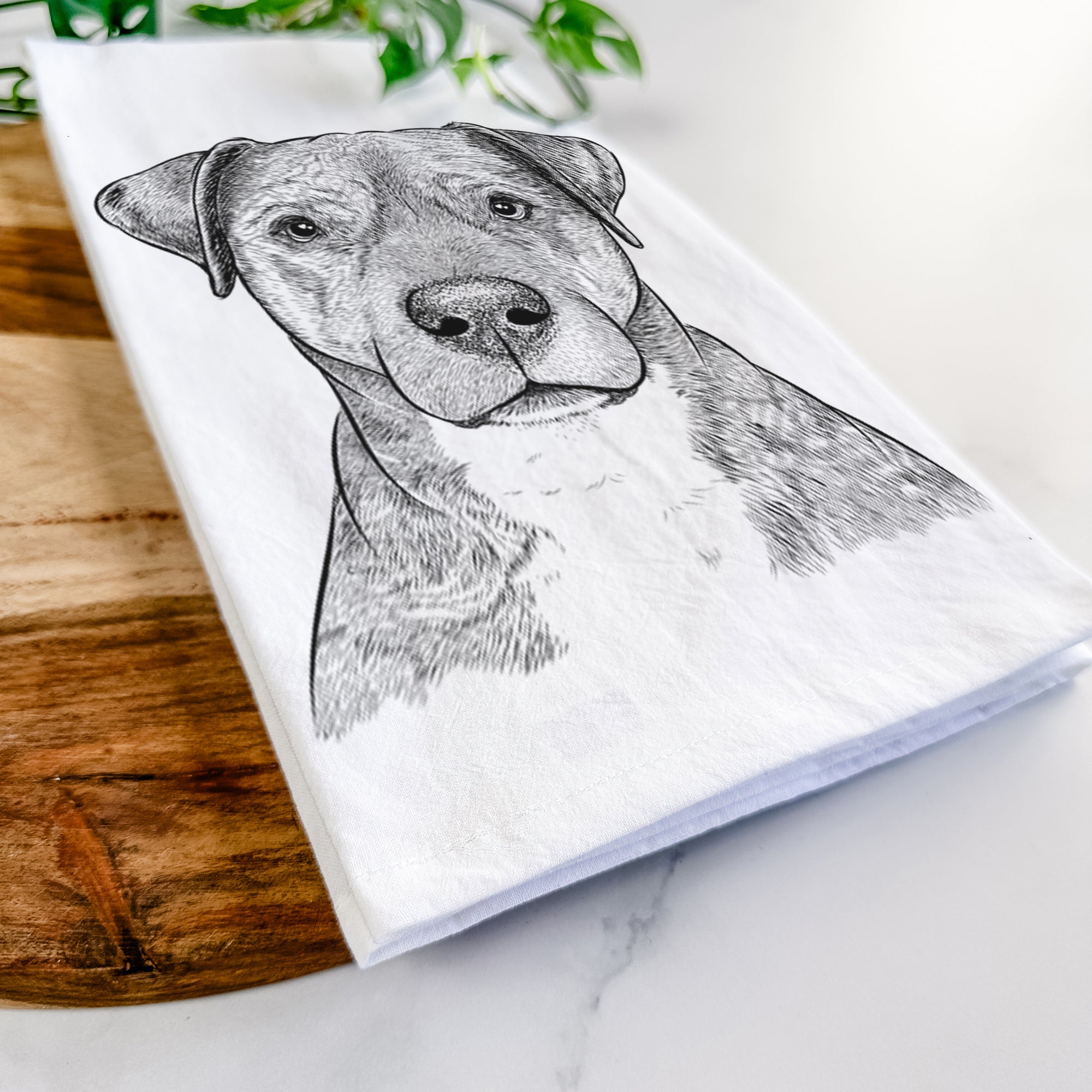 TedE the Mixed Breed Tea Towel