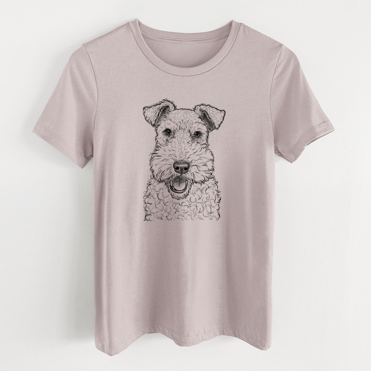 Bare Ted the Wire Fox Terrier - Women's Lightweight Relaxed Fit 100% Cotton Crewneck