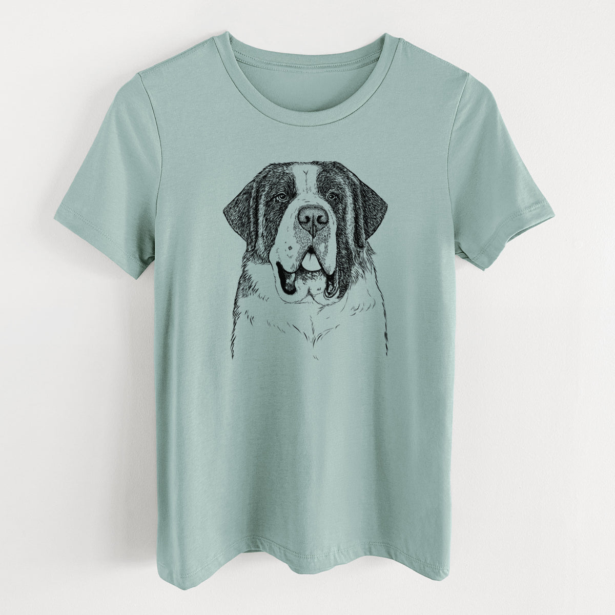 Bare Thor the Saint Bernard - Women's Lightweight Relaxed Fit 100% Cotton Crewneck