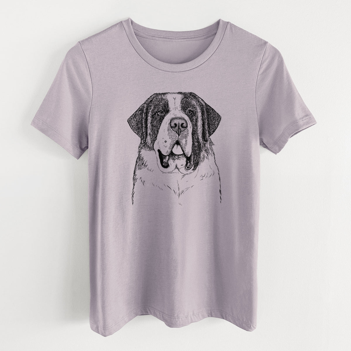 Bare Thor the Saint Bernard - Women's Lightweight Relaxed Fit 100% Cotton Crewneck