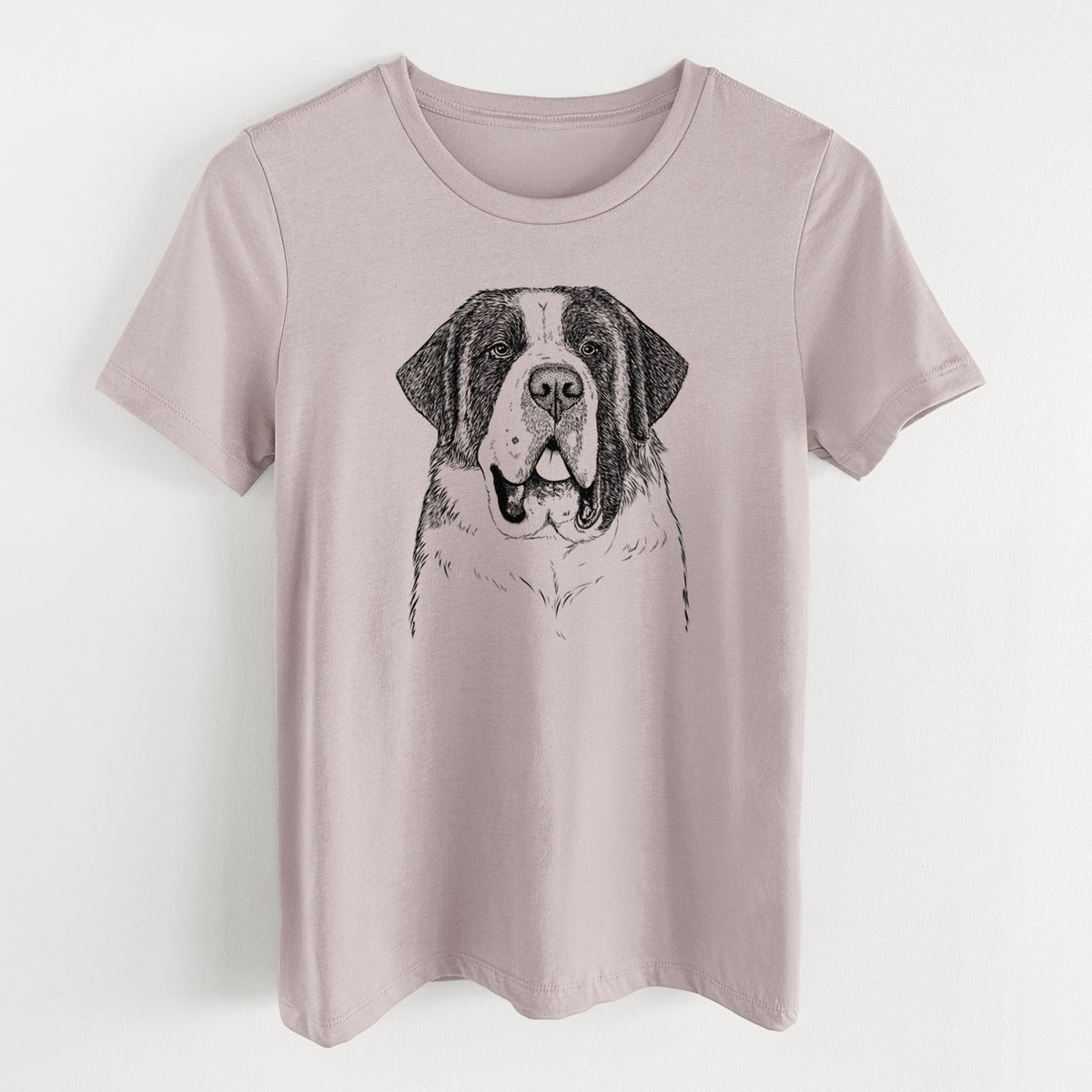Bare Thor the Saint Bernard - Women's Lightweight Relaxed Fit 100% Cotton Crewneck
