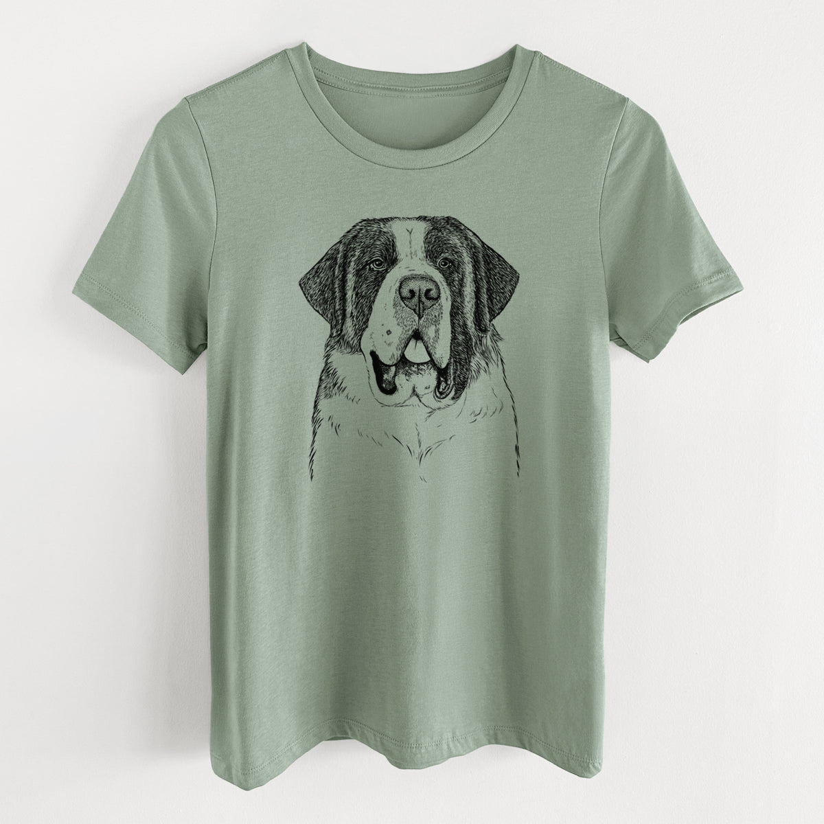 Bare Thor the Saint Bernard - Women's Lightweight Relaxed Fit 100% Cotton Crewneck