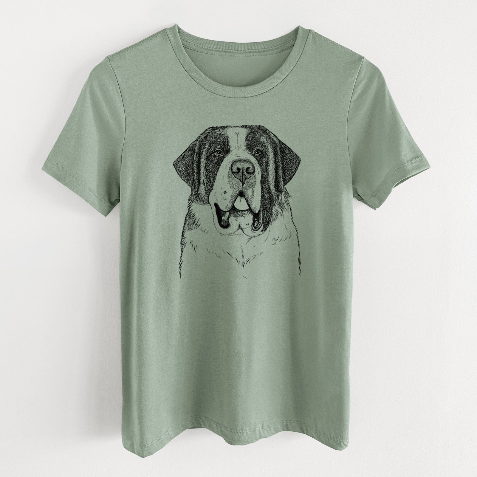 Bare Thor the Saint Bernard - Women's Lightweight Relaxed Fit 100% Cotton Crewneck