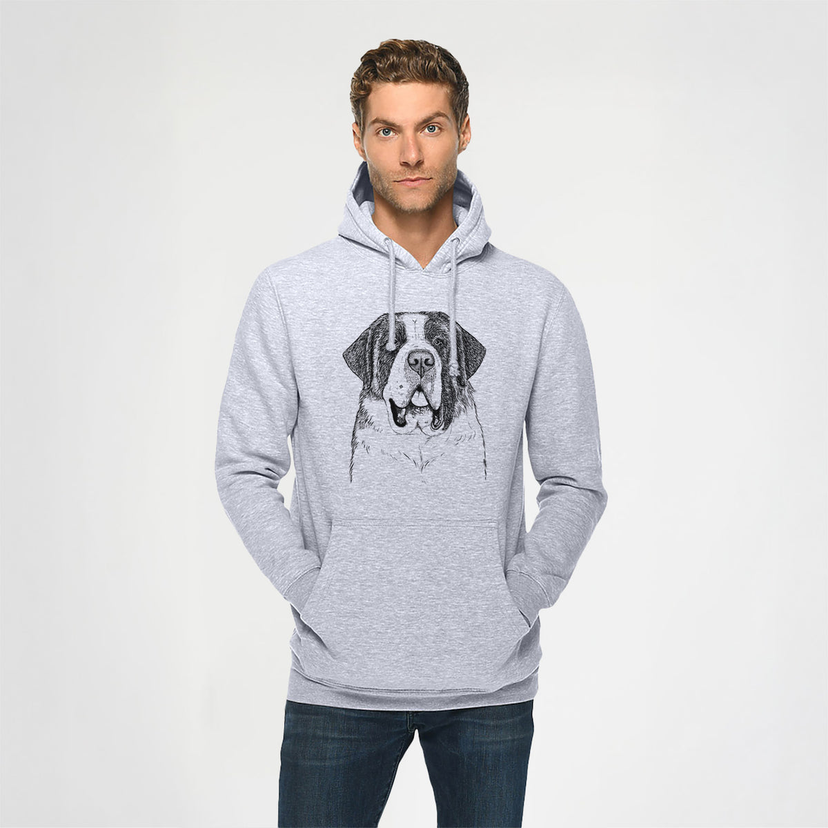 Thor the Saint Bernard- Heavyweight Fleece Hoodie