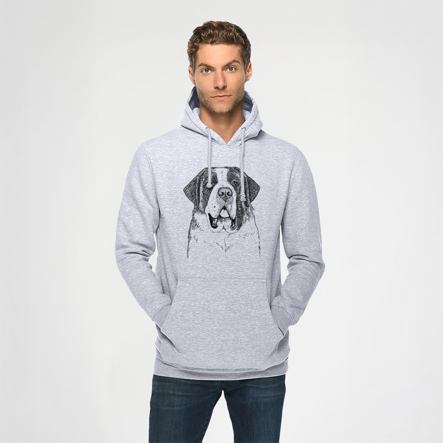 Thor the Saint Bernard- Heavyweight Fleece Hoodie