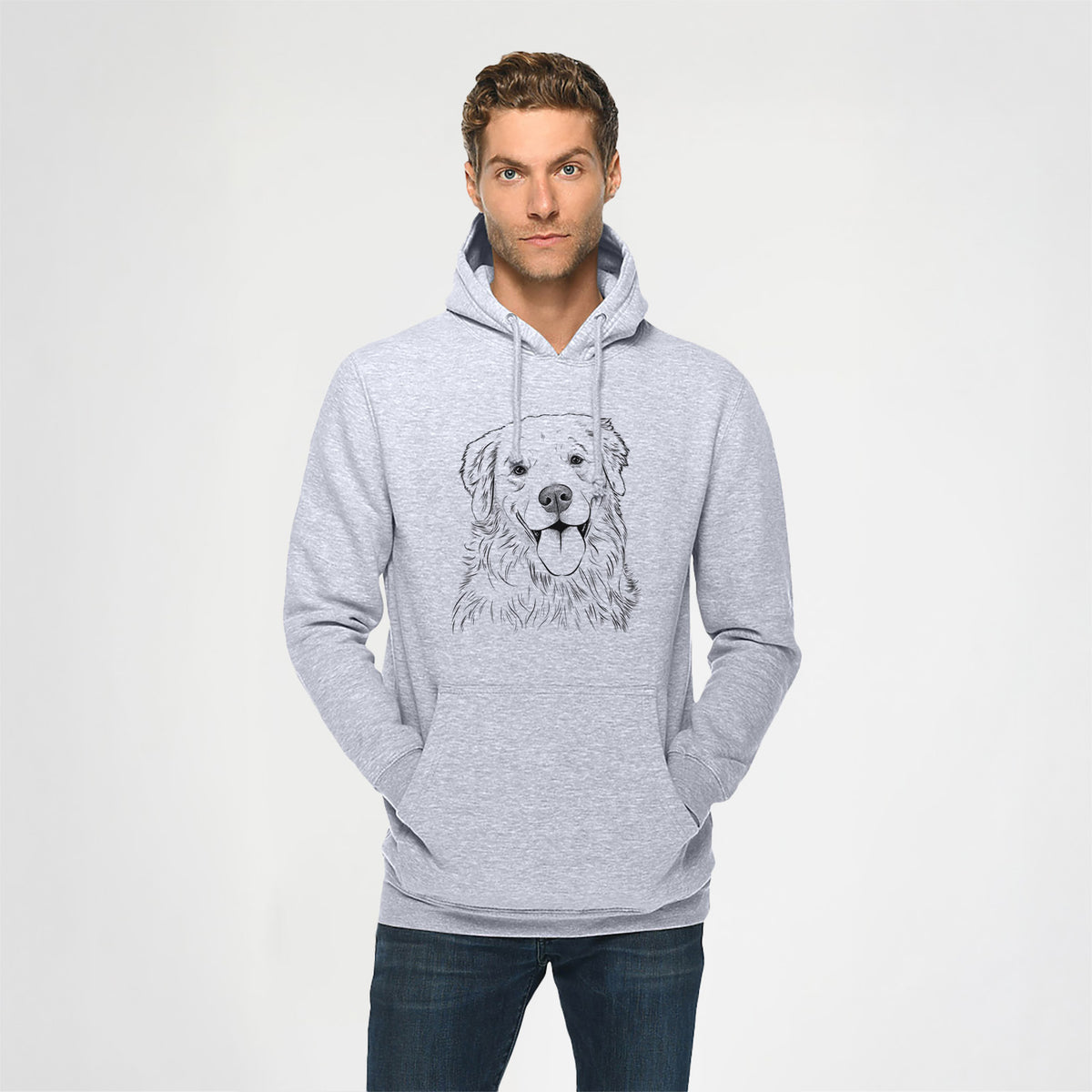 Ticket the Golden Retriever- Heavyweight Fleece Hoodie