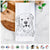 Ticket the Golden Retriever Tea Towel