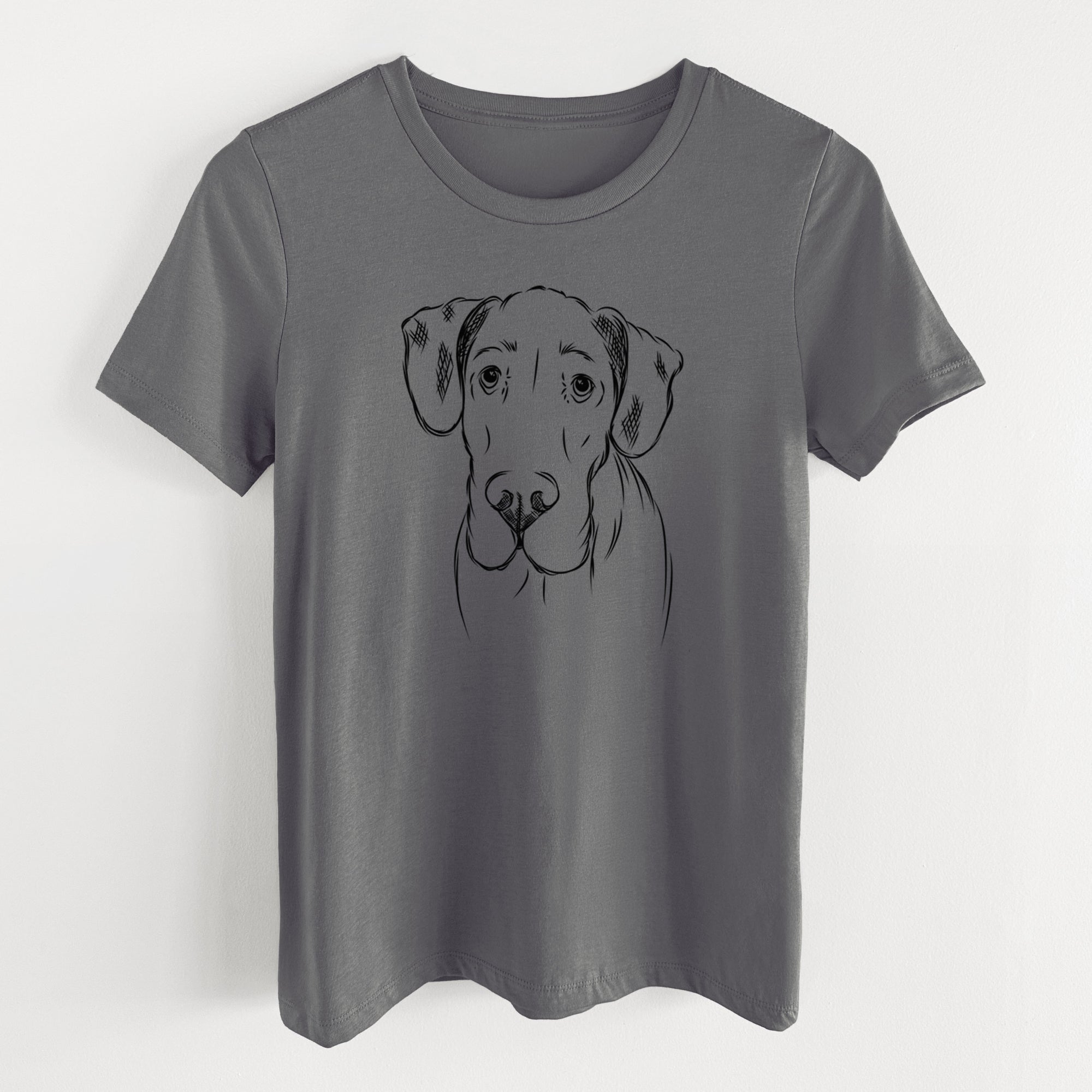 Bare Titus the Great Dane - Women's Lightweight Relaxed Fit 100% Cotton Crewneck