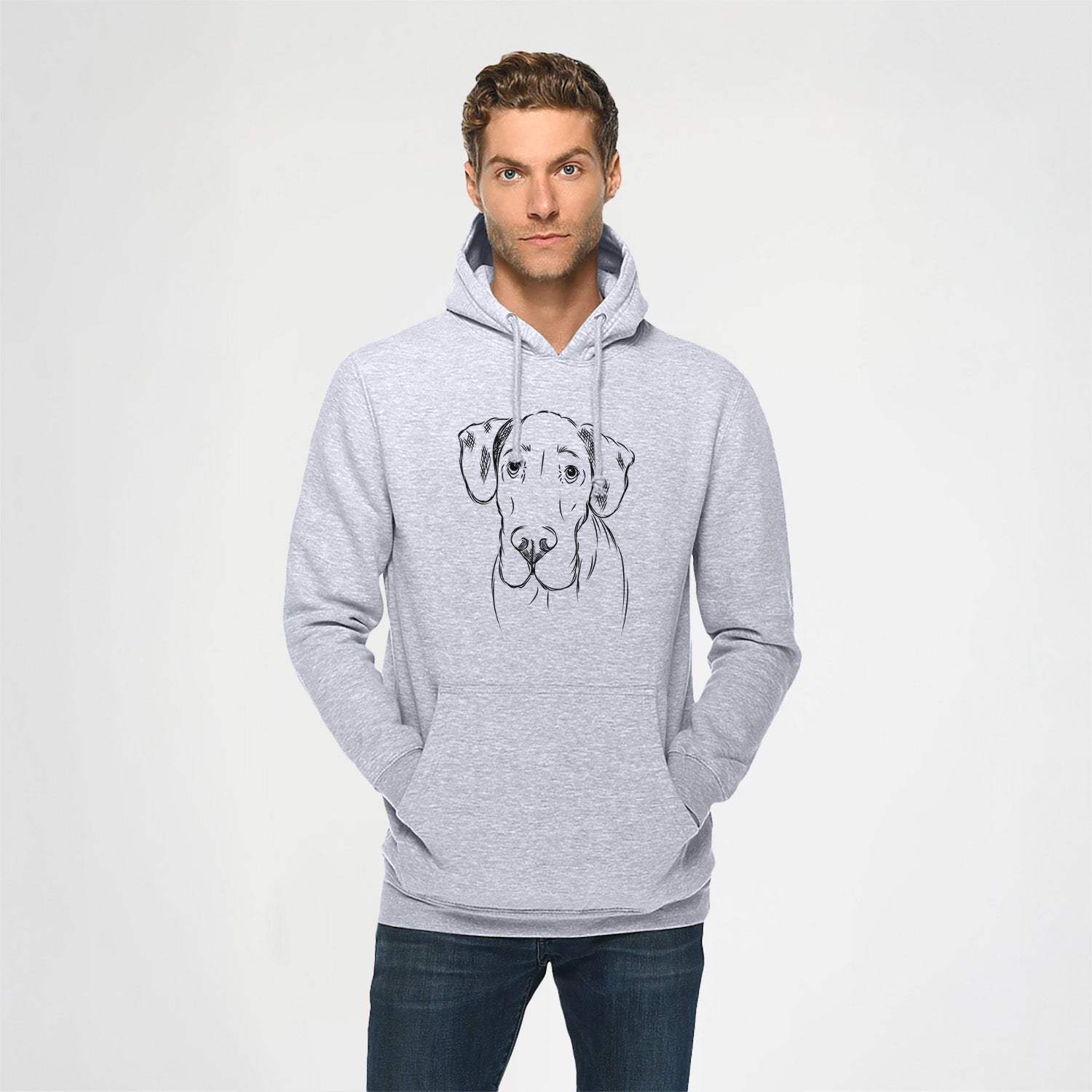 Titus the Great Dane- Heavyweight Fleece Hoodie