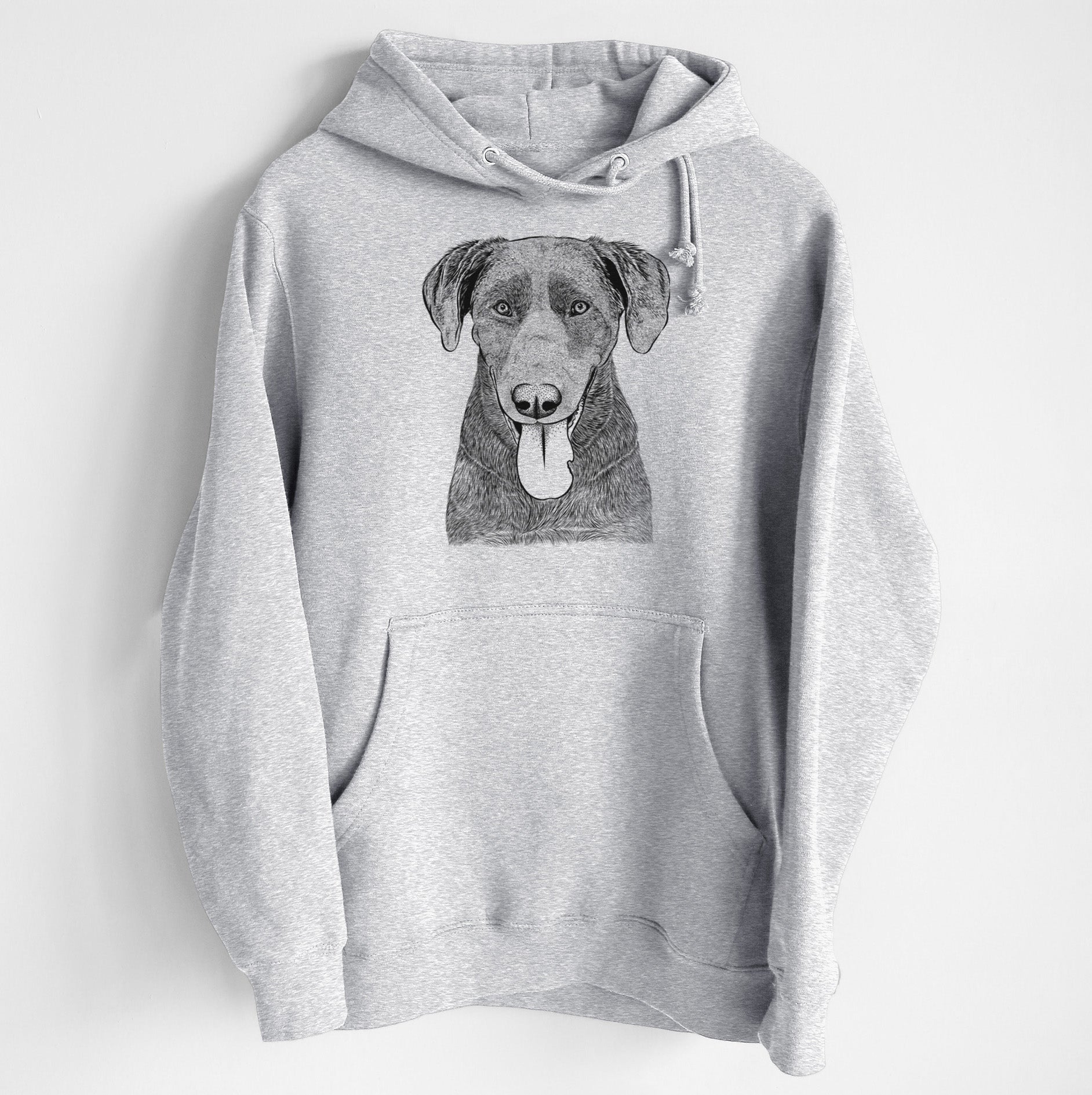 Tobes the Chocolate Lab- Heavyweight Fleece Hoodie