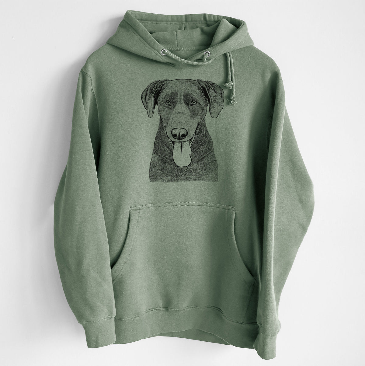 Tobes the Chocolate Lab- Heavyweight Fleece Hoodie