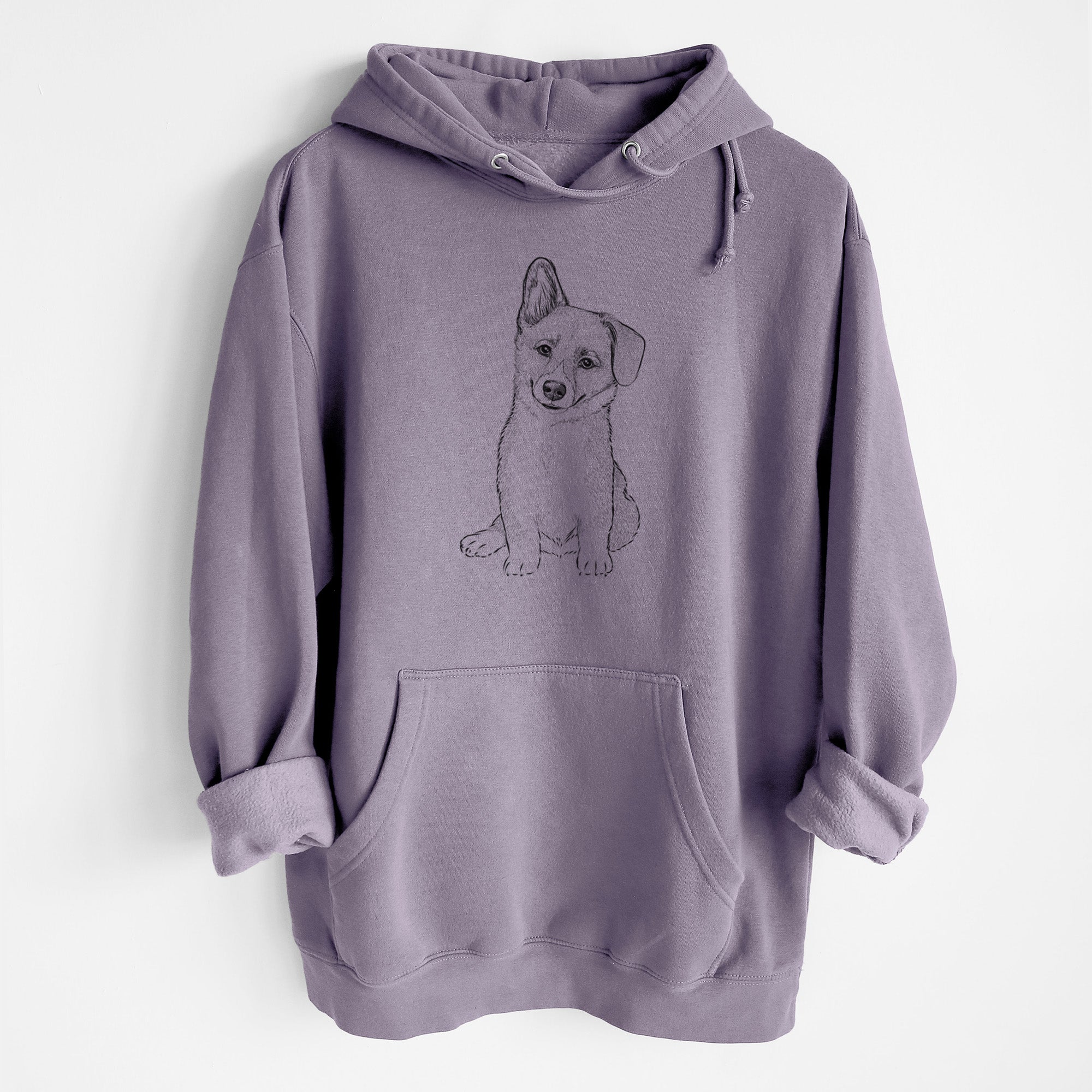 Toby the Corgi Puppy- Heavyweight Fleece Hoodie