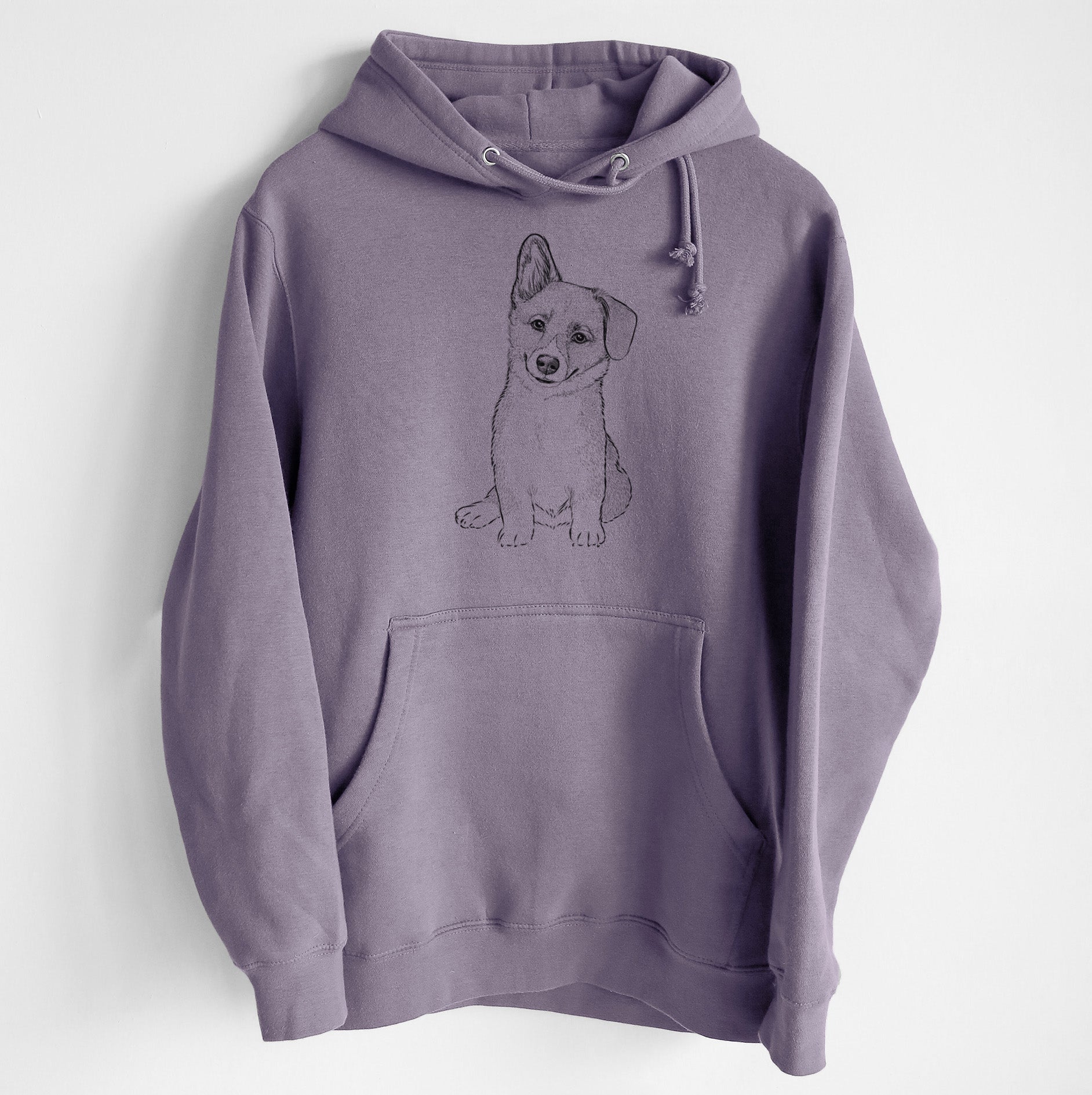 Toby the Corgi Puppy- Heavyweight Fleece Hoodie