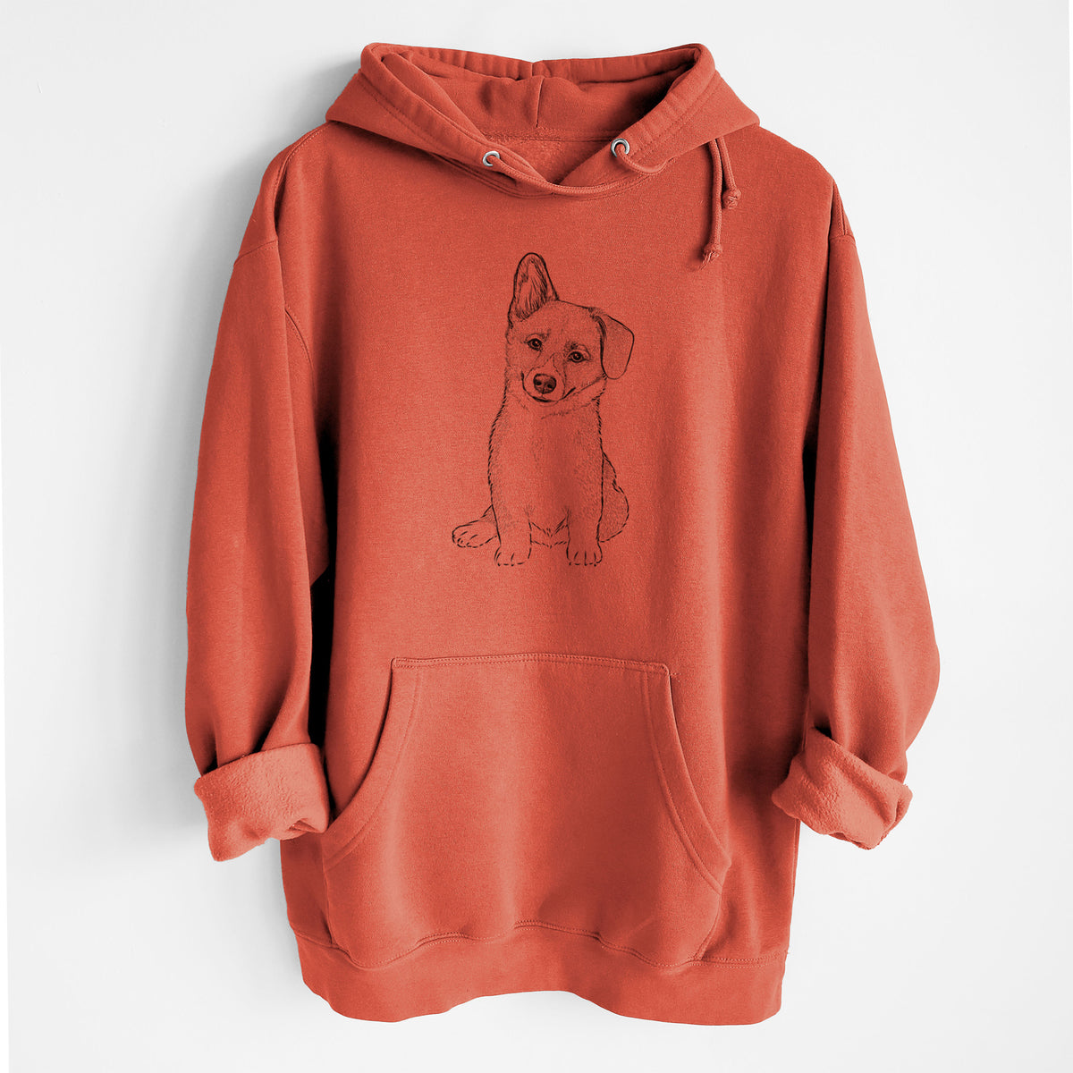 Toby the Corgi Puppy- Heavyweight Fleece Hoodie