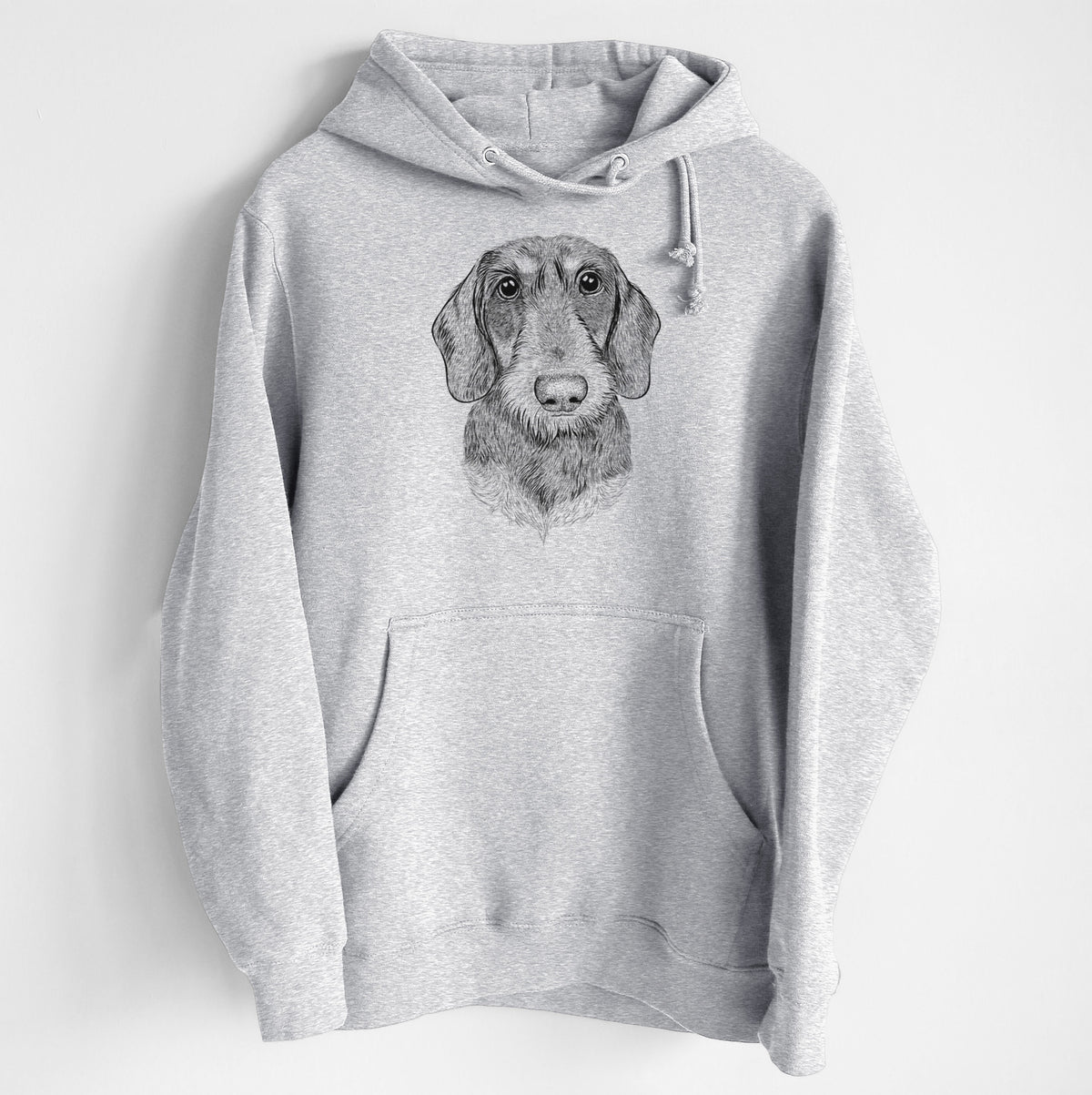 Truman the Wirehaired Dachshund- Heavyweight Fleece Hoodie