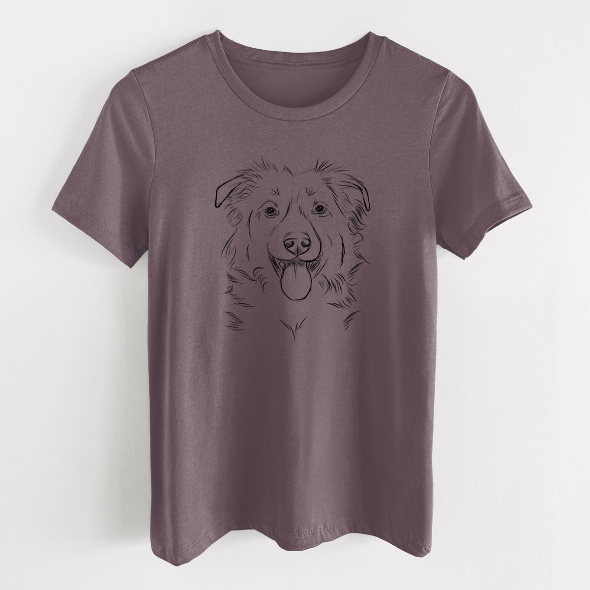 Bare Tucker the Collie Shepherd - Women's Lightweight Relaxed Fit 100% Cotton Crewneck