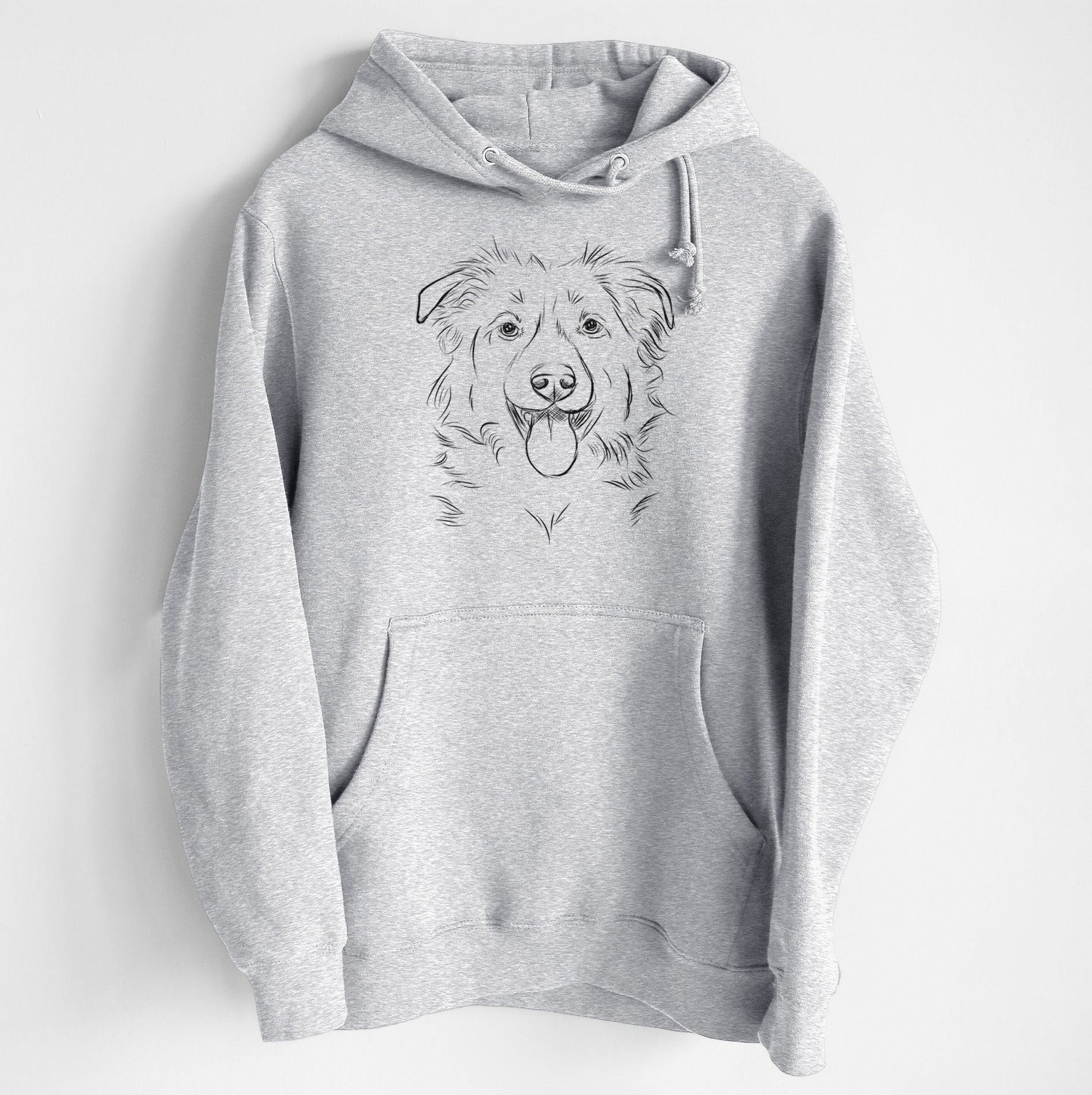Tucker the Collie Shepherd- Heavyweight Fleece Hoodie