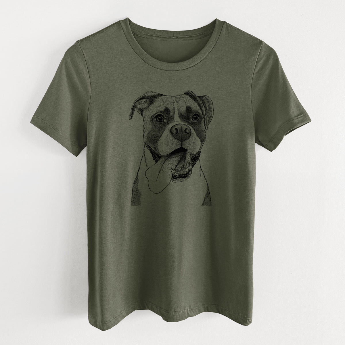 Bare Tuckeroo the Boxer - Women's Lightweight Relaxed Fit 100% Cotton Crewneck