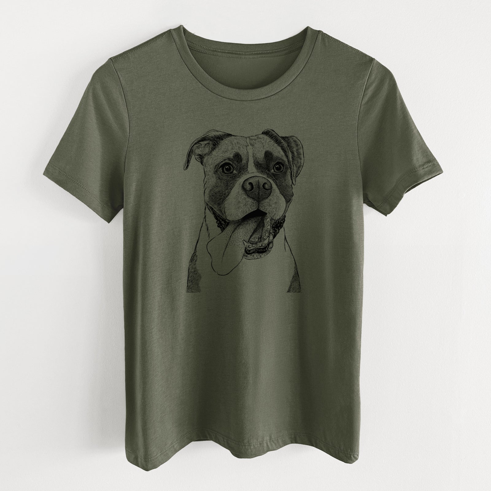 Bare Tuckeroo the Boxer - Women's Lightweight Relaxed Fit 100% Cotton Crewneck