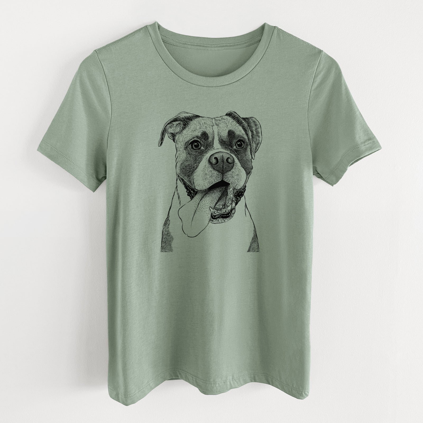 Bare Tuckeroo the Boxer - Women's Lightweight Relaxed Fit 100% Cotton Crewneck