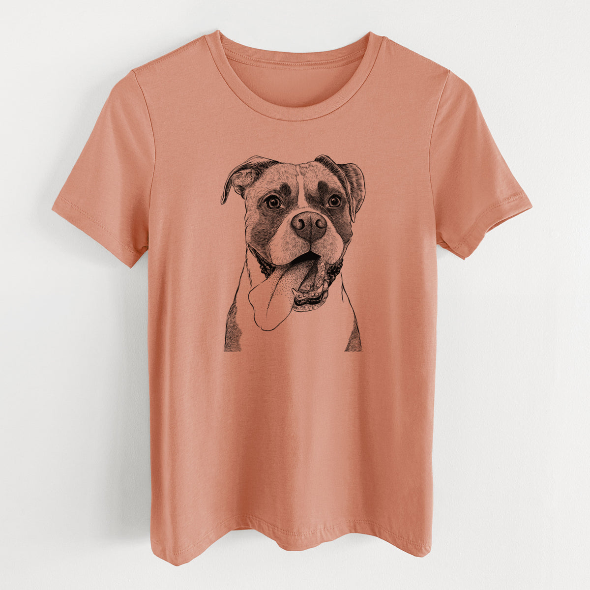Bare Tuckeroo the Boxer - Women's Lightweight Relaxed Fit 100% Cotton Crewneck