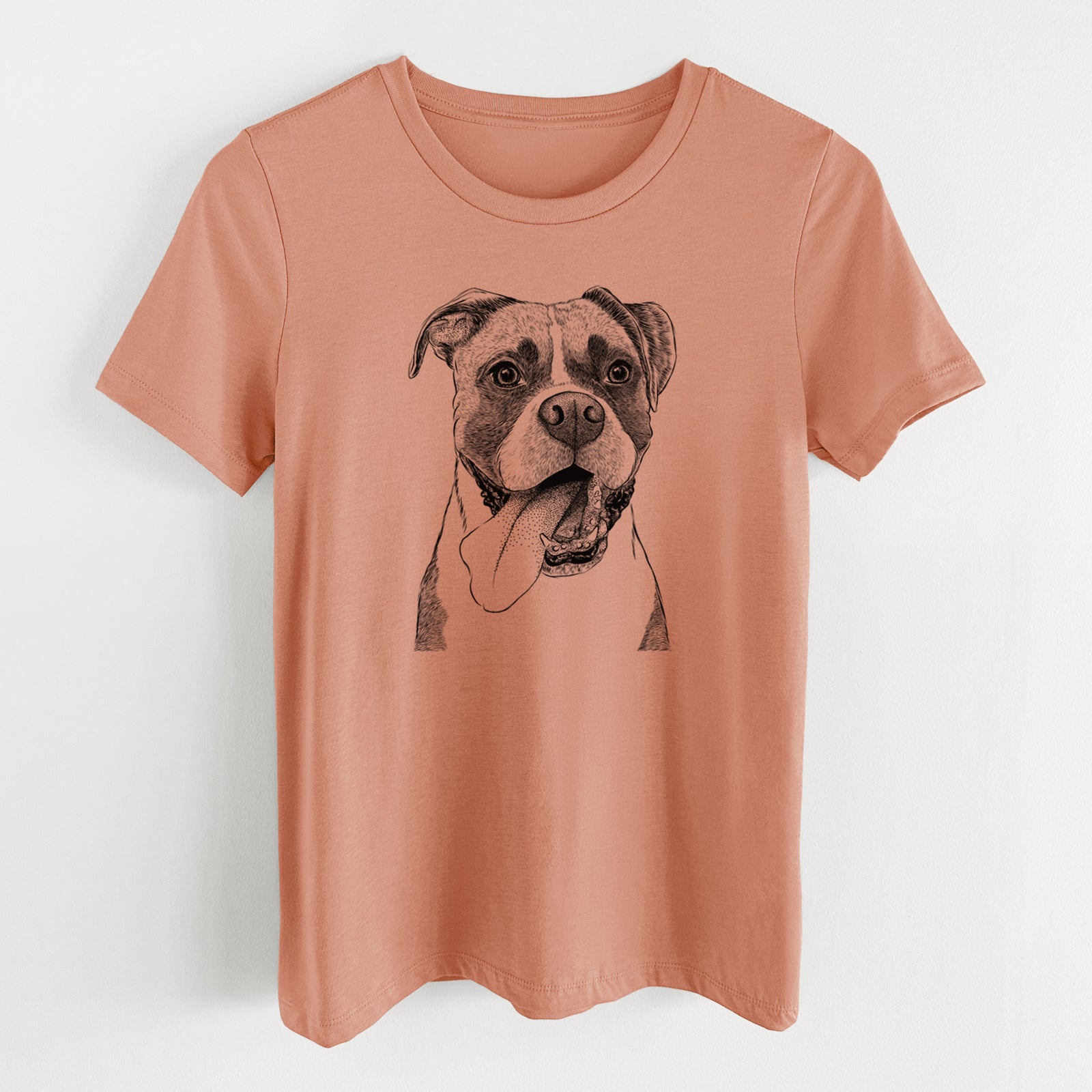 Bare Tuckeroo the Boxer - Women's Lightweight Relaxed Fit 100% Cotton Crewneck