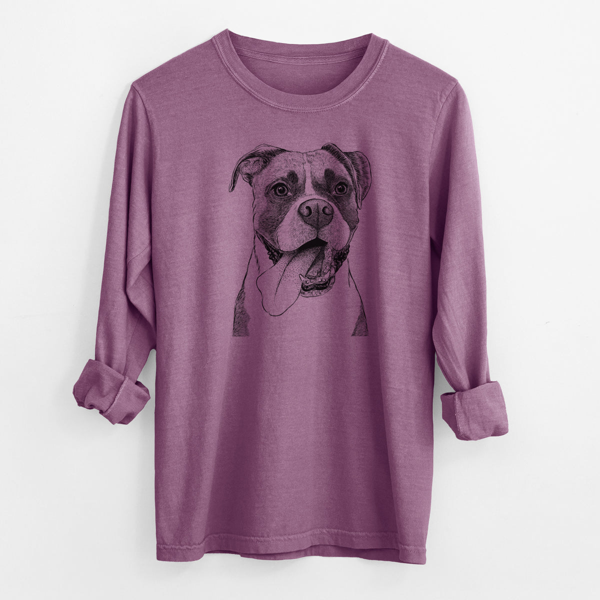 Bare Tuckeroo the Boxer - Men's Heavyweight 100% Cotton Long Sleeve