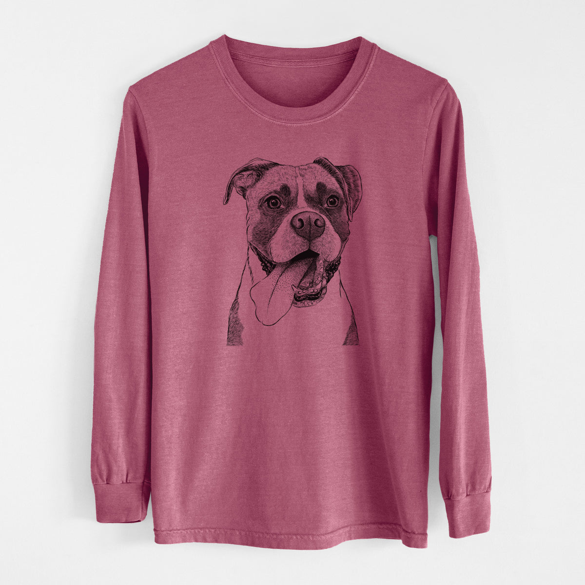 Bare Tuckeroo the Boxer - Men's Heavyweight 100% Cotton Long Sleeve