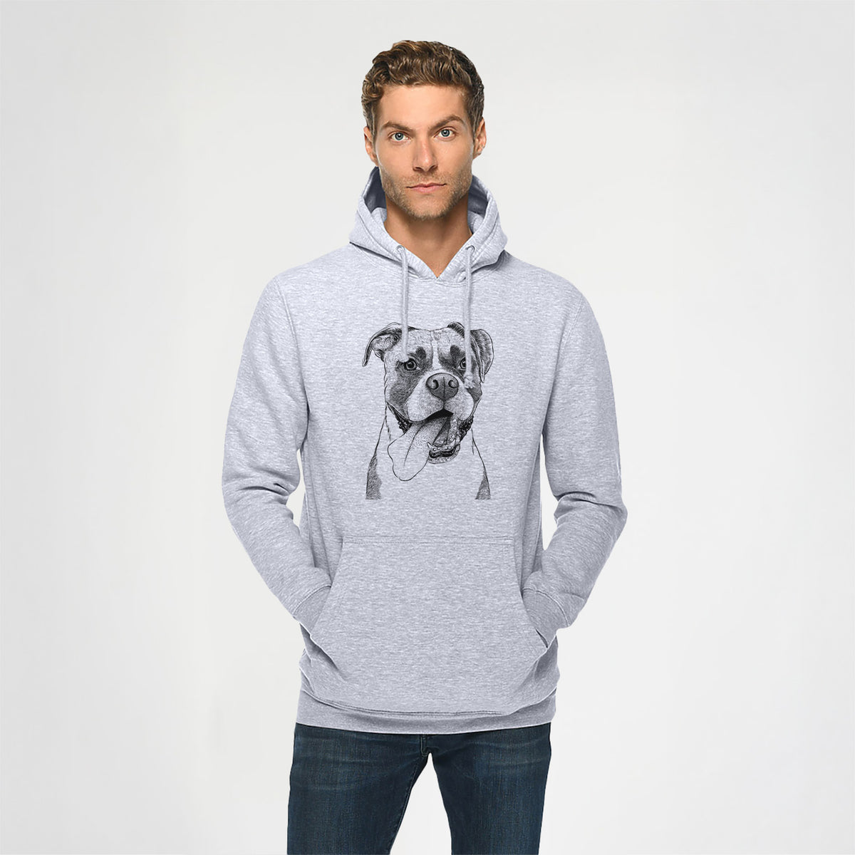 Tuckeroo the Boxer- Heavyweight Fleece Hoodie