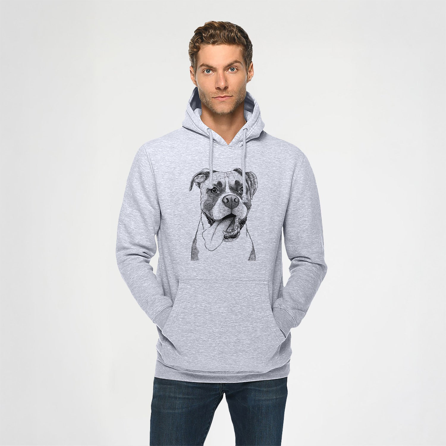 Tuckeroo the Boxer- Heavyweight Fleece Hoodie