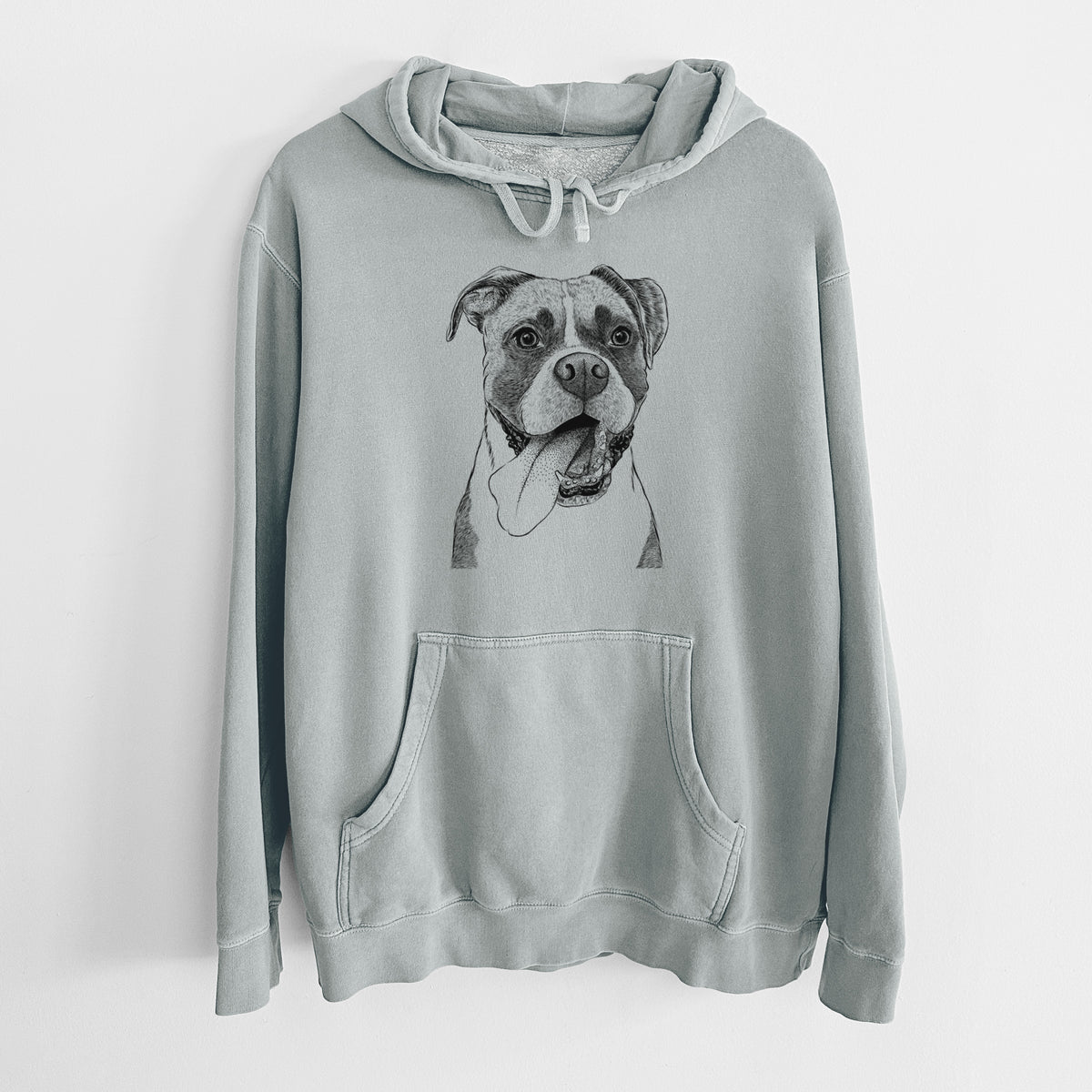 Bare Tuckeroo the Boxer - Unisex Pigment Dyed Hoodie