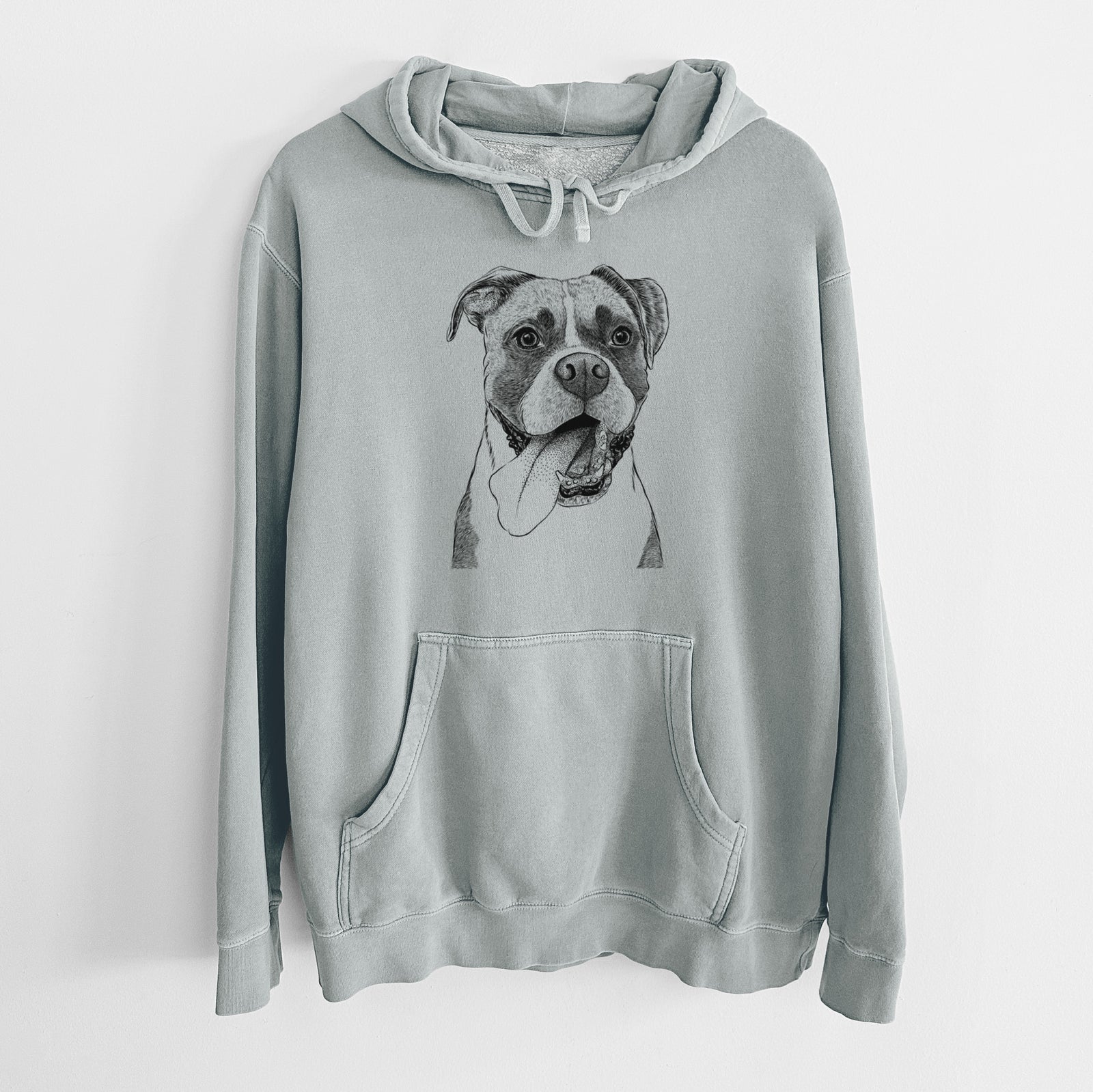 Bare Tuckeroo the Boxer - Unisex Pigment Dyed Hoodie