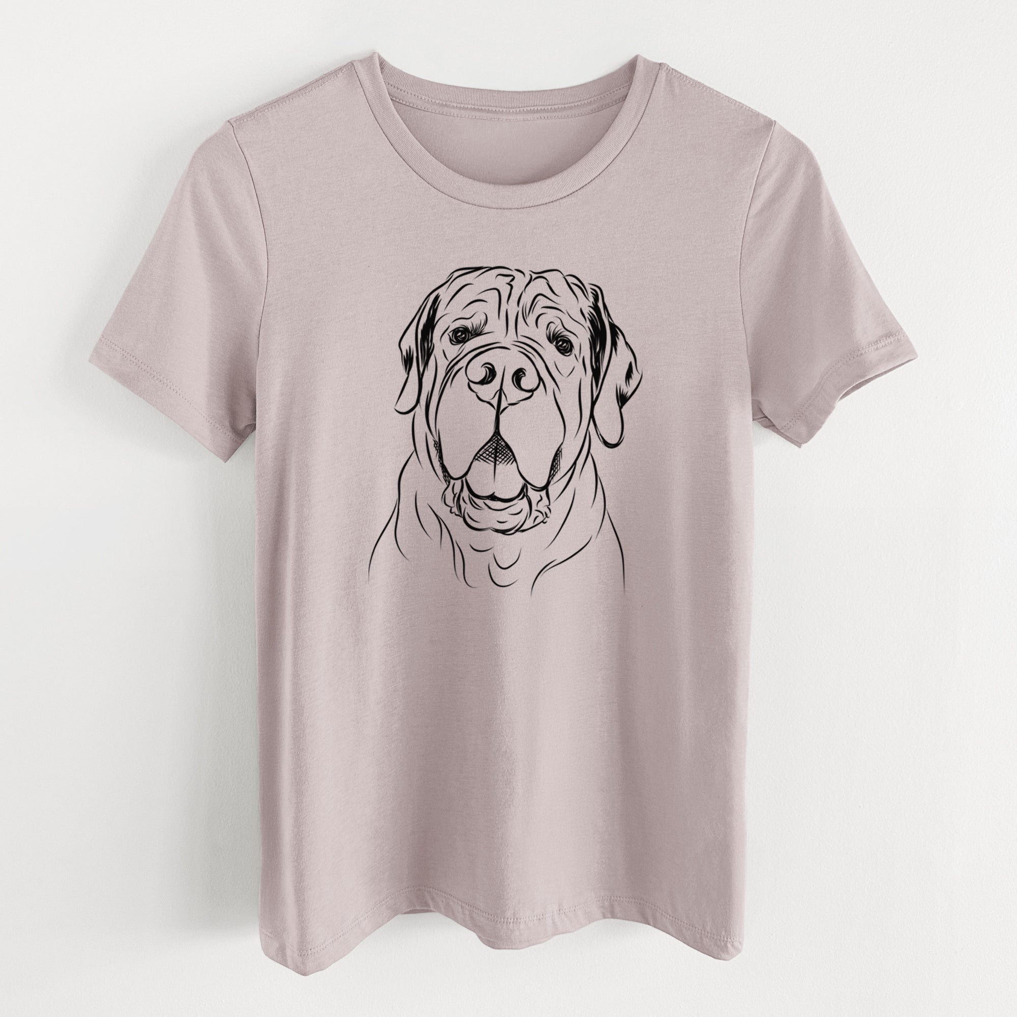 Bare Tufton the English Mastiff - Women's Lightweight Relaxed Fit 100% Cotton Crewneck