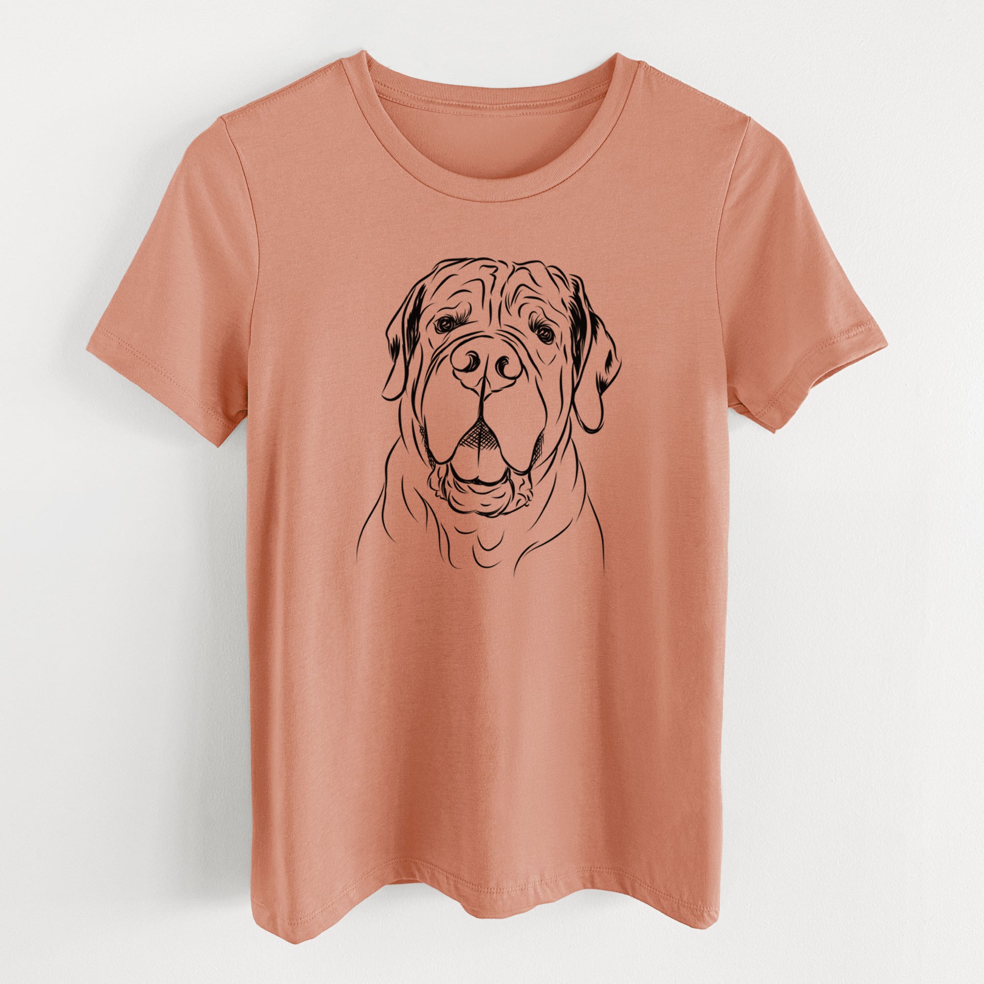 Bare Tufton the English Mastiff - Women's Lightweight Relaxed Fit 100% Cotton Crewneck