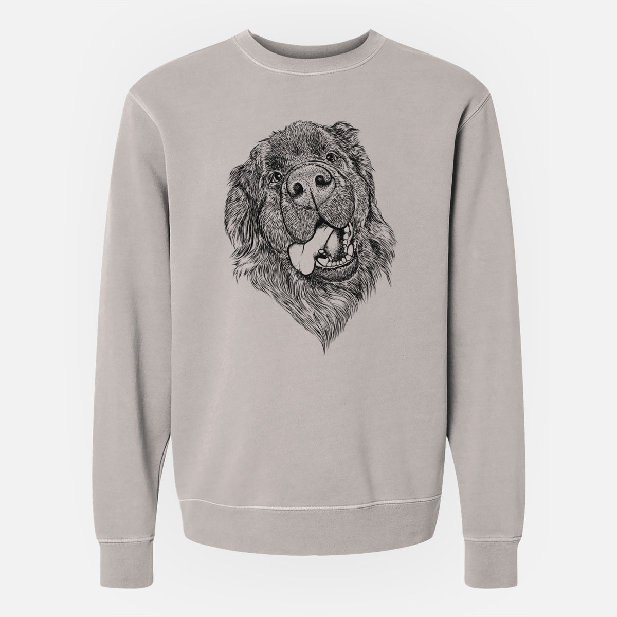 Bare Tuna the Newfoundland - Unisex Pigment Dyed Crew Sweatshirt