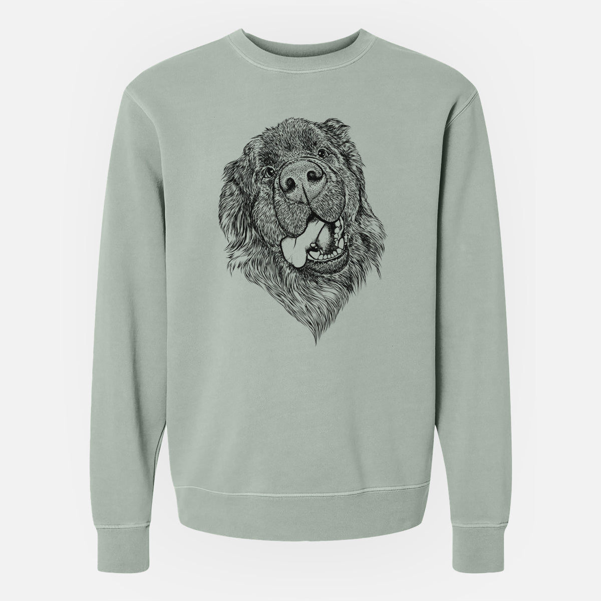 Bare Tuna the Newfoundland - Unisex Pigment Dyed Crew Sweatshirt