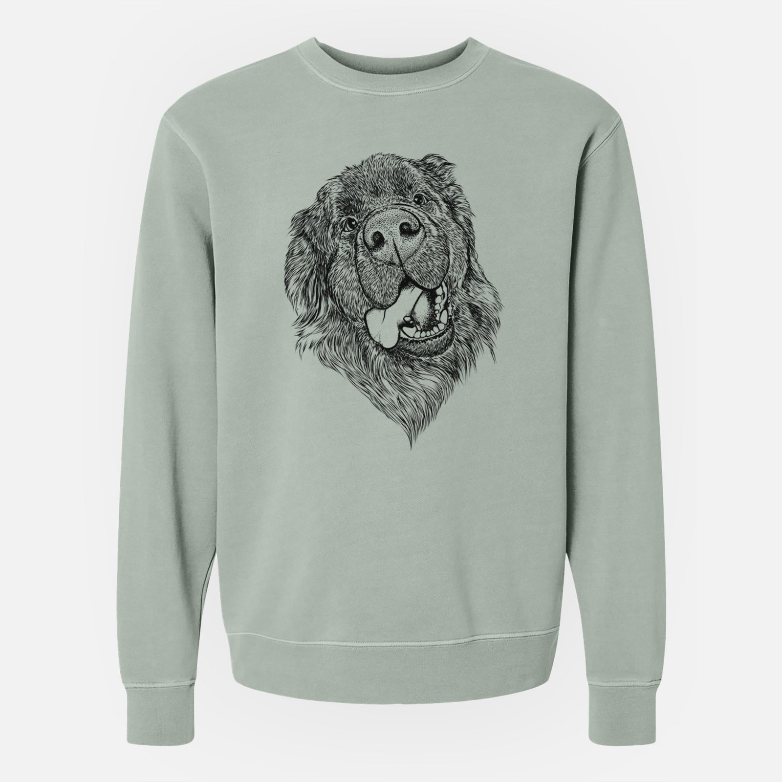 Bare Tuna the Newfoundland - Unisex Pigment Dyed Crew Sweatshirt