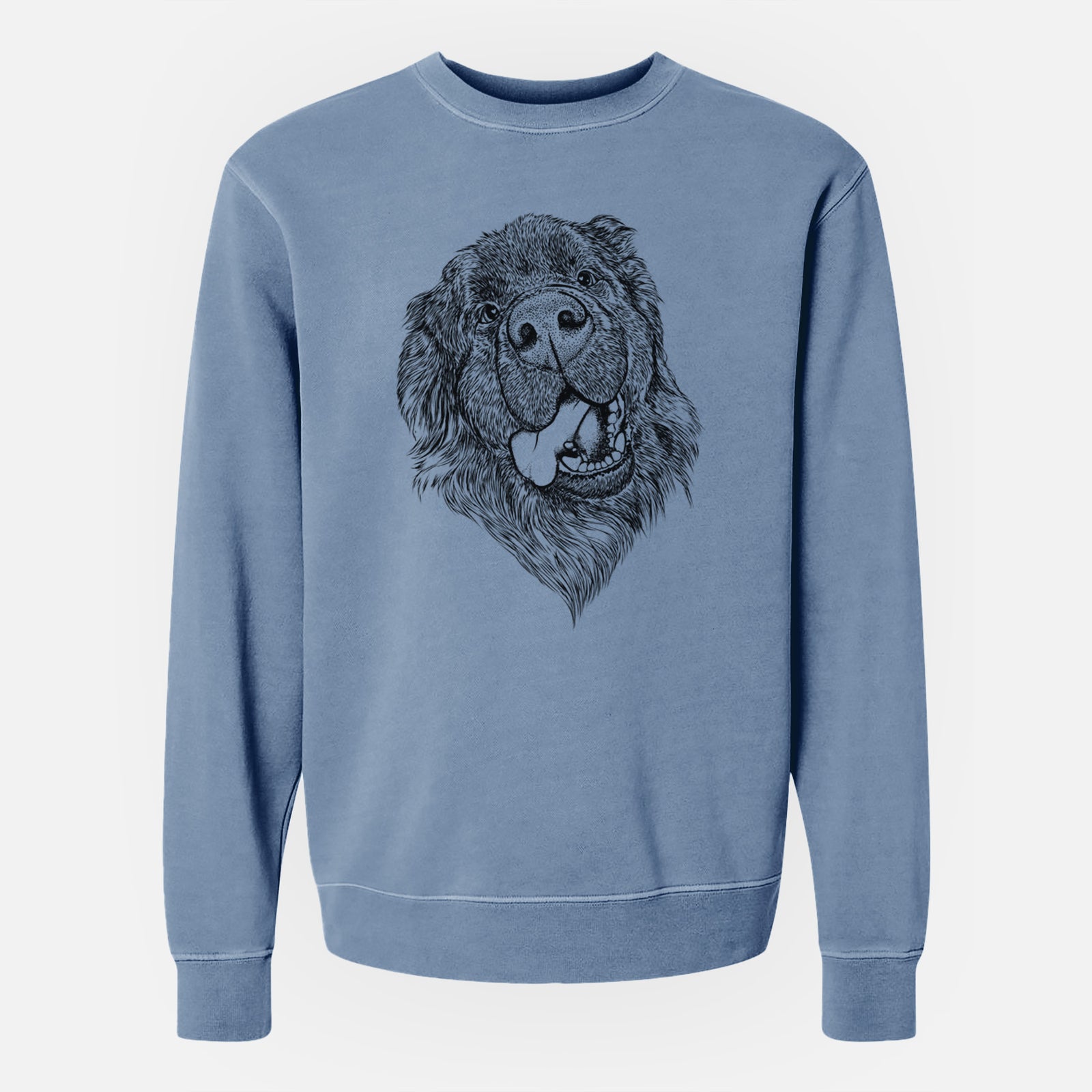 Bare Tuna the Newfoundland - Unisex Pigment Dyed Crew Sweatshirt