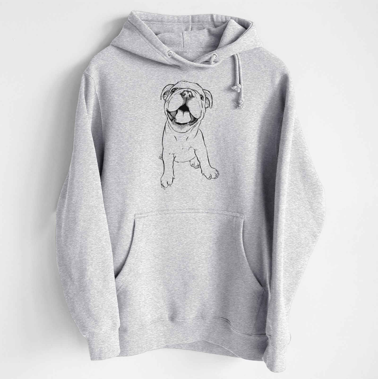 Tyke the English Bulldog- Heavyweight Fleece Hoodie