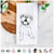 Tyke the English Bulldog Tea Towel