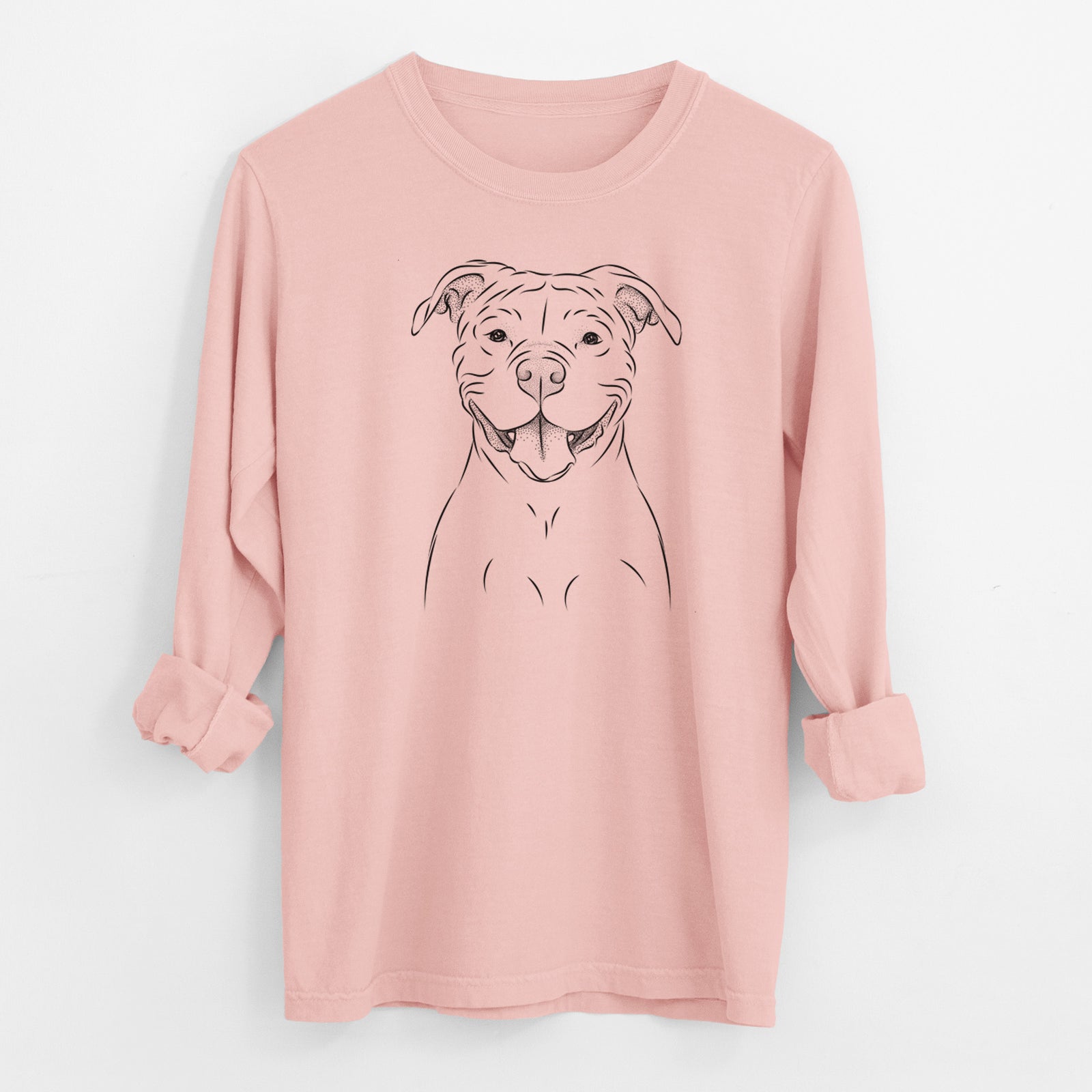 Bare Tyson the American Bulldog - Men's Heavyweight 100% Cotton Long Sleeve