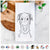 Vaughn the Borzoi Tea Towel