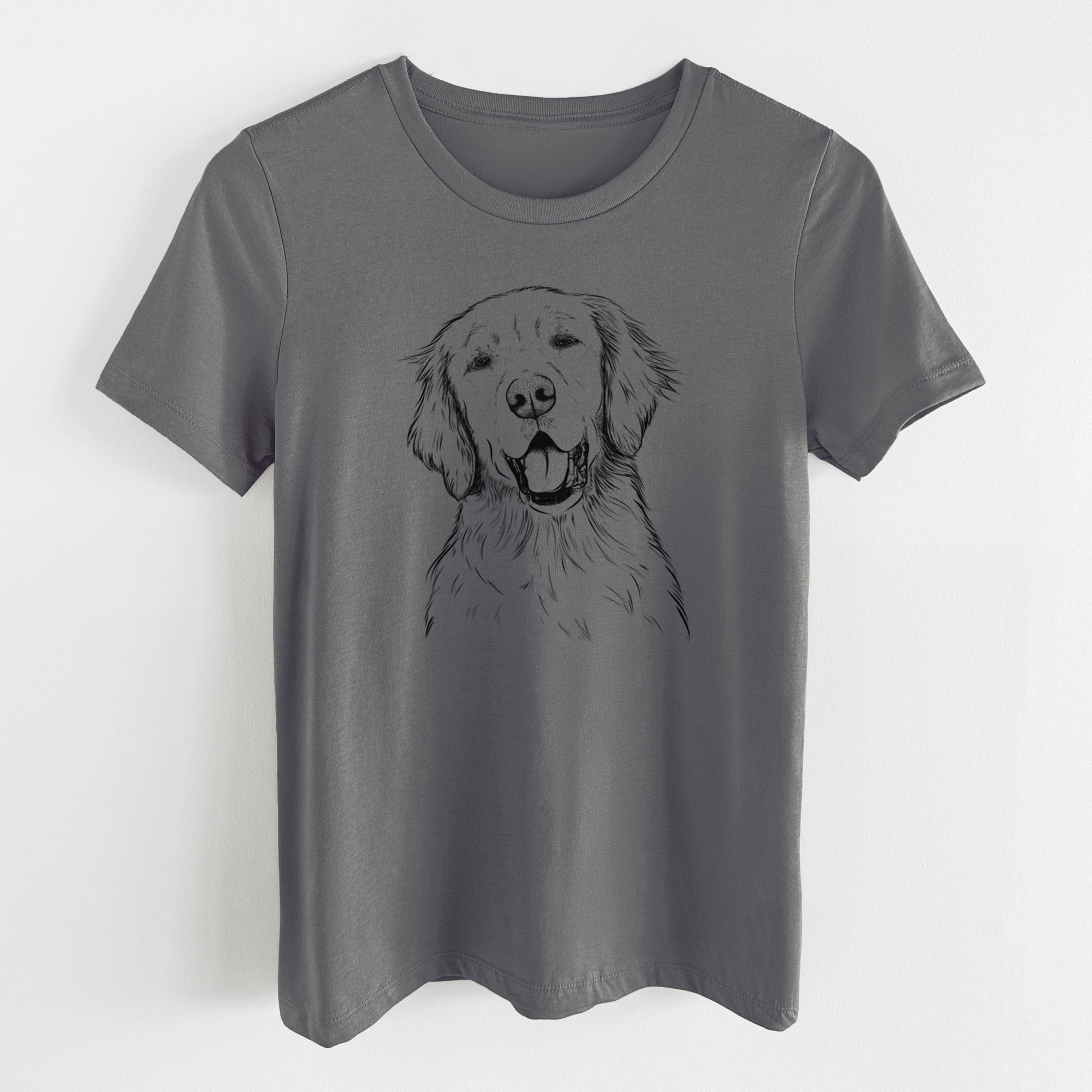 Bare Wallace the Golden Retriever - Women's Lightweight Relaxed Fit 100% Cotton Crewneck