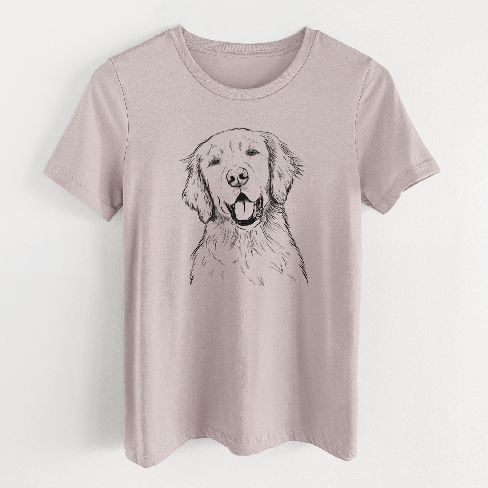 Bare Wallace the Golden Retriever - Women's Lightweight Relaxed Fit 100% Cotton Crewneck