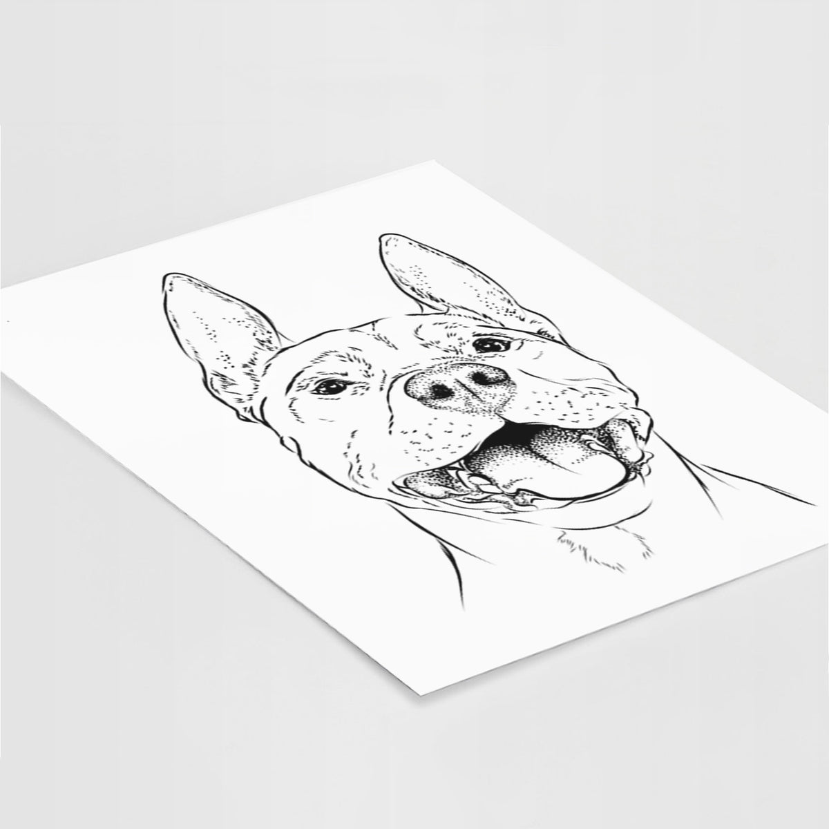 Wally the Pitbull Art Print