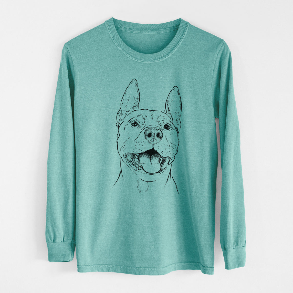 Bare Wally the Pitbull - Heavyweight 100% Cotton Long Sleeve