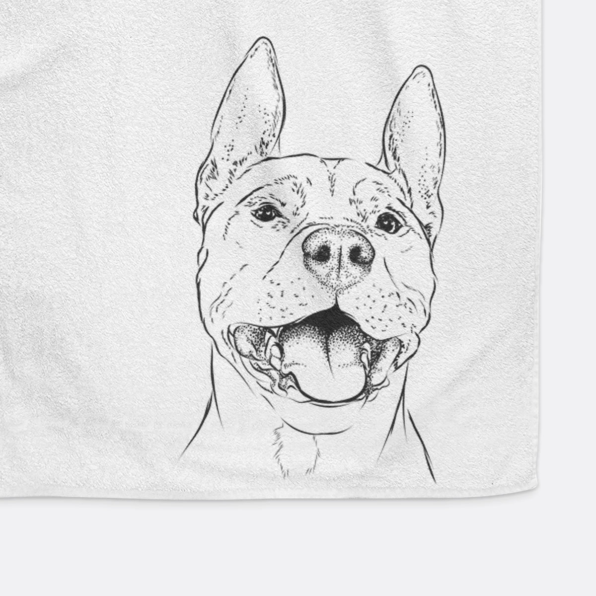 Wally the Pitbull Decorative Hand Towel
