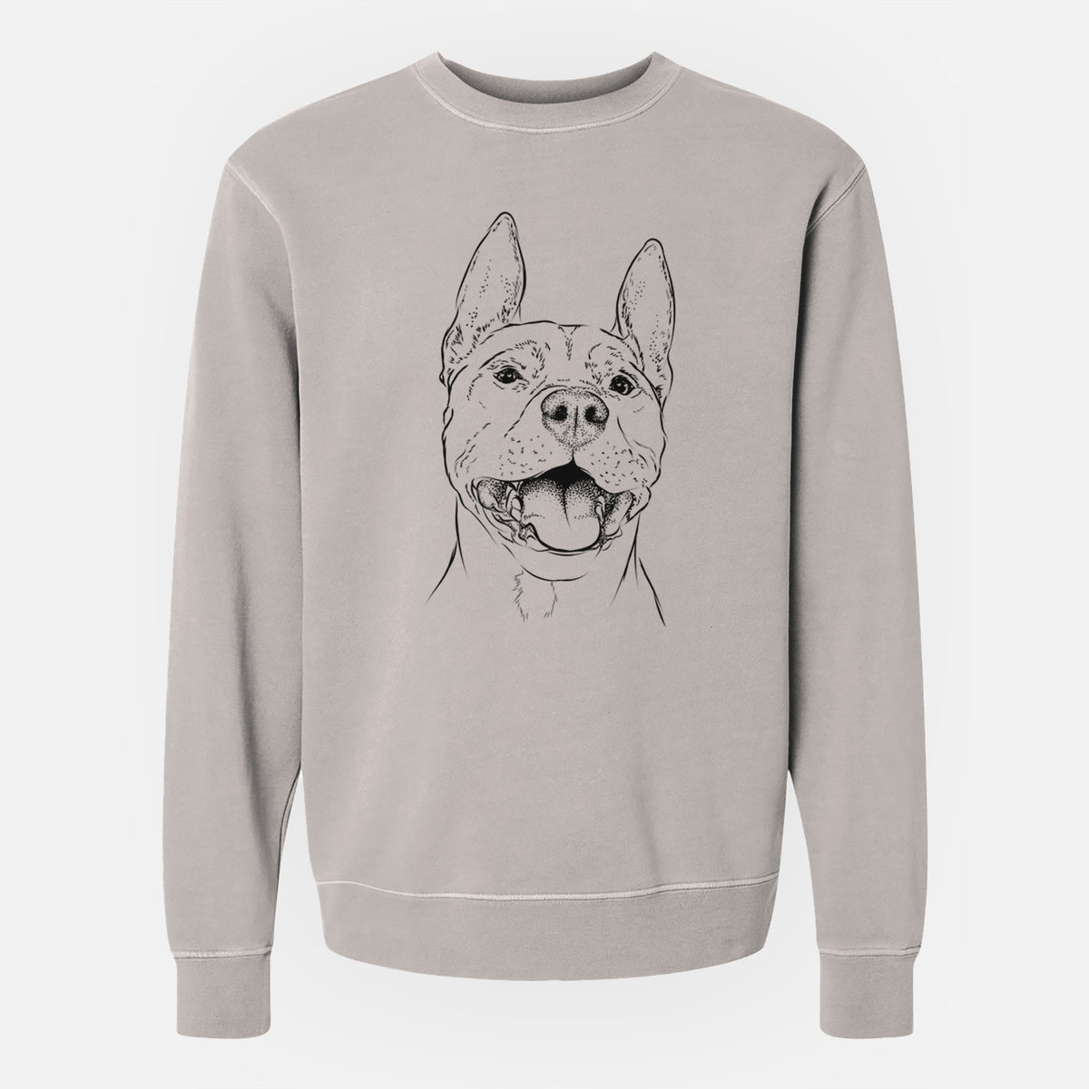 Bare Wally the Pitbull - Unisex Pigment Dyed Crew Sweatshirt